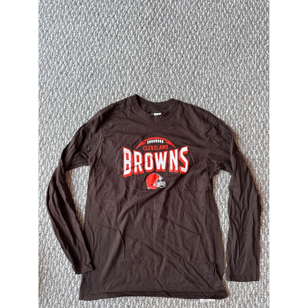 Cleveland Browns NFL Team‎ Apparel Long Sleeve T-Shirt Mens Medium